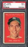 1961 Topps Baseball #471 Phil Rizzuto MVP Yankees PSA 5 EX 547537