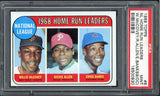 1969 Topps Baseball #006 N.L. Home Run Leaders Ernie Banks PSA 9 MINT oc 547539