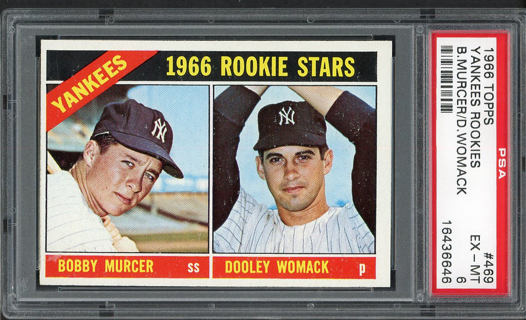 1966 Topps Baseball #469 Bobby Murcer Yankees PSA 6 EX-MT 547550