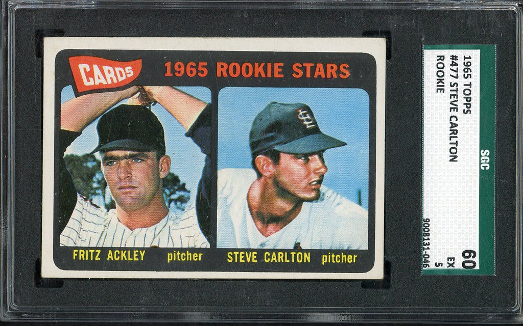 1965 Topps Baseball #477 Steve Carlton Cardinals SGC 5 EX 547577