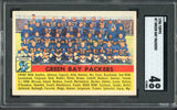 1956 Topps Football #007 Green Bay Packers Team SGC 4 VG-EX 547578