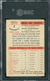 1956 Topps Football #007 Green Bay Packers Team SGC 4 VG-EX 547578