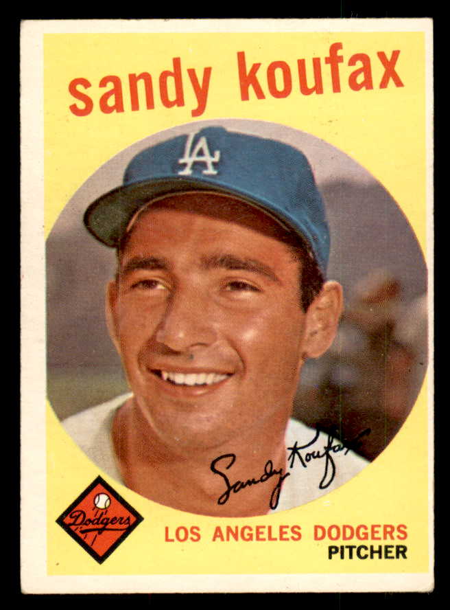 1959 Topps Baseball #163 Sandy Koufax Dodgers EX 547611