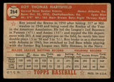 1952 Topps Baseball #264 Roy Hartsfield Braves VG 547624