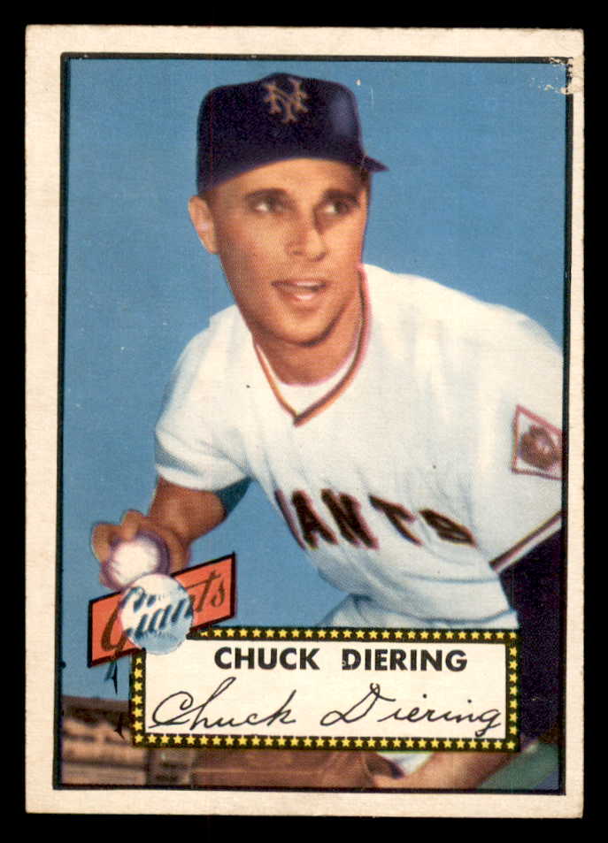 1952 Topps Baseball #265 Chuck Diering Giants VG 547625