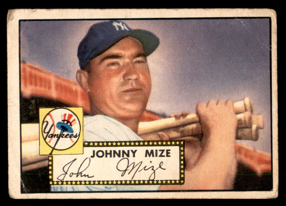 1952 Topps Baseball #129 Johnny Mize Yankees Good 547629