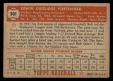 1952 Topps Baseball #301 Bob Porterfield Senators VG 547632