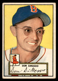 1952 Topps Baseball #022 Dom DiMaggio Red Sox VG Red 547633