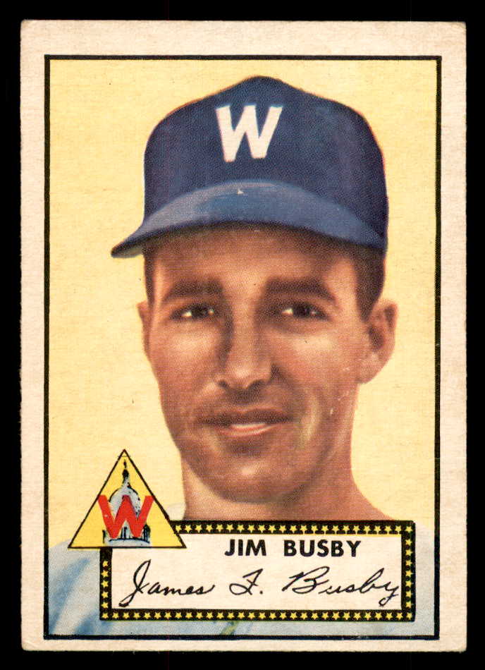 1952 Topps Baseball #309 Jim Busby Senators VG-EX 547637