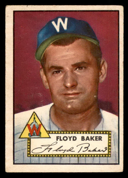 1952 Topps Baseball #292 Floyd Baker Senators VG-EX 547639