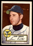 1952 Topps Baseball #304 Sam Dente White Sox EX 547644