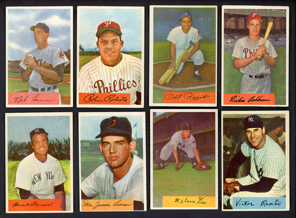 1954 Bowman Set Lot 129 Diff VG-EX/EX Rizzuto Ashburn Fox 547662