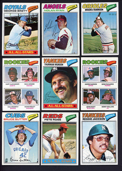 1977 Topps Baseball Complete Set VG-EX/EX Dawson Ryan Brett 547673
