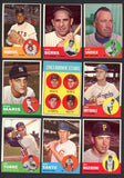 1963 Topps Set Lot 494 Diff EX-MT Snider Marichal Drysdale 547680