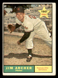 1961 Topps Baseball #552 Jim Archer A's VG 547708