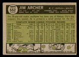 1961 Topps Baseball #552 Jim Archer A's VG 547708