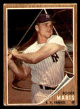 1962 Topps Baseball #001 Roger Maris Yankees VG 547793