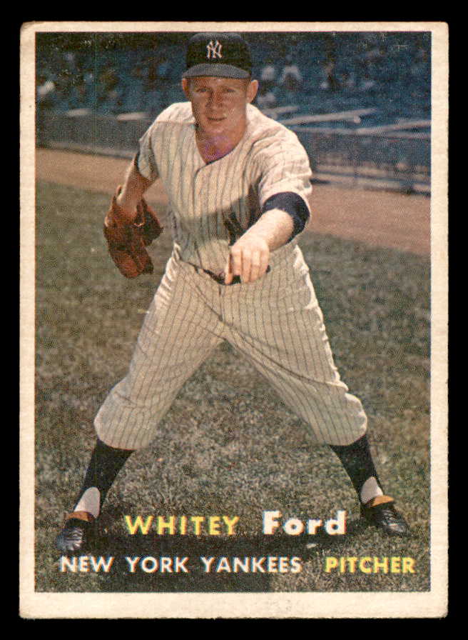 1957 Topps Baseball #025 Whitey Ford Yankees VG-EX 547795