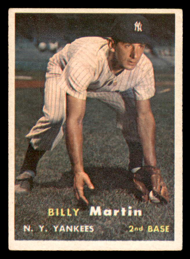 1957 Topps Baseball #062 Billy Martin Yankees EX 547796