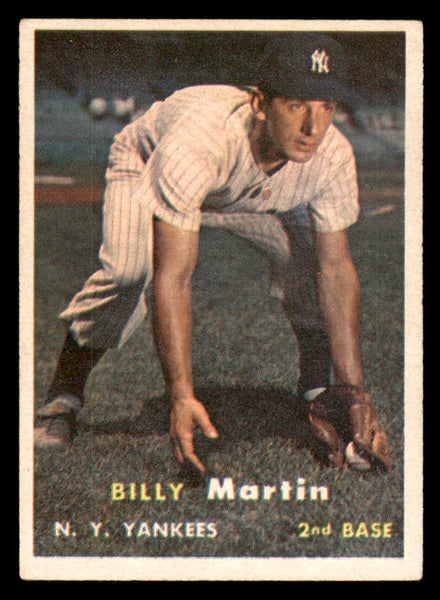 1957 Topps Baseball #062 Billy Martin Yankees EX 547796