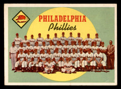 1959 Topps Baseball #008 Philadelphia Phillies Team EX 547797