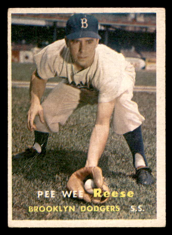 1957 Topps Baseball #030 Pee Wee Reese Dodgers Good 547804