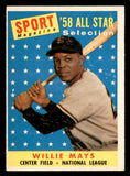 1958 Topps Baseball #486 Willie Mays A.S. Giants EX-MT 547805