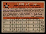 1958 Topps Baseball #480 Eddie Mathews A.S. Braves EX-MT 547809