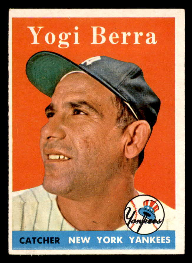 1958 Topps Baseball #370 Yogi Berra Yankees EX-MT 547819