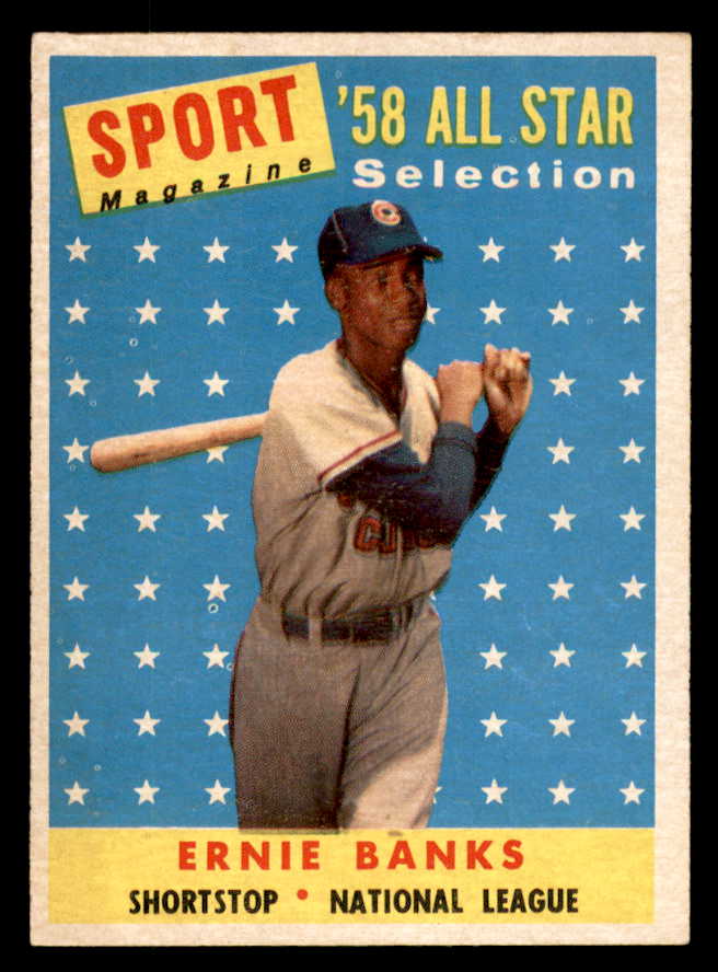 1958 Topps Baseball #482 Ernie Banks A.S. Cubs EX-MT 547821