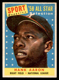 1958 Topps Baseball #488 Hank Aaron A.S. Braves VG-EX 547832