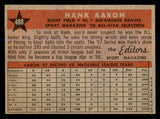 1958 Topps Baseball #488 Hank Aaron A.S. Braves VG-EX 547832