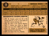 1960 Topps Baseball #028 Brooks Robinson Orioles EX-MT 547837