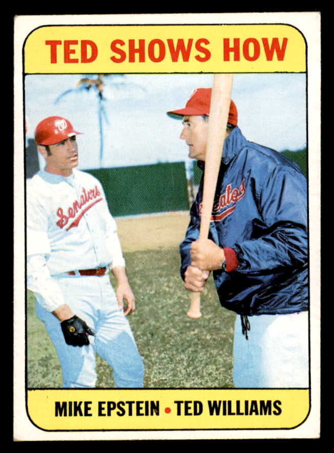 1969 Topps Baseball #539 Ted Williams Mike Epstein EX+/EX-MT 547846