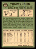 1967 Topps Baseball #609 Tommy John White Sox VG 547856