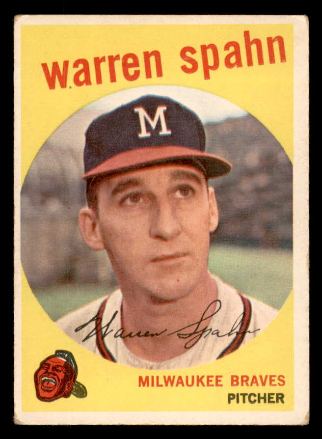 1959 Topps Baseball #040 Warren Spahn Braves VG 1921 547906