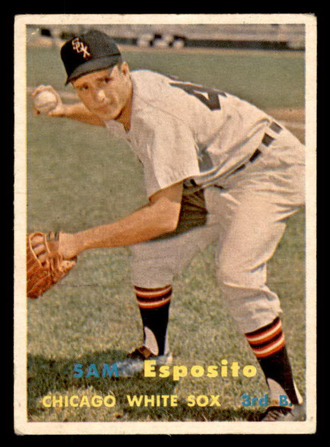 1957 Topps Baseball #301 Sam Esposito White Sox VG 547908