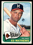 1965 Topps Baseball #500 Eddie Mathews Braves EX+/EX-MT 547928