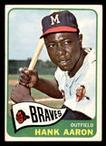 1965 Topps Baseball #170 Hank Aaron Braves EX 547933