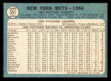 1965 Topps Baseball #551 New York Mets Team VG 547943