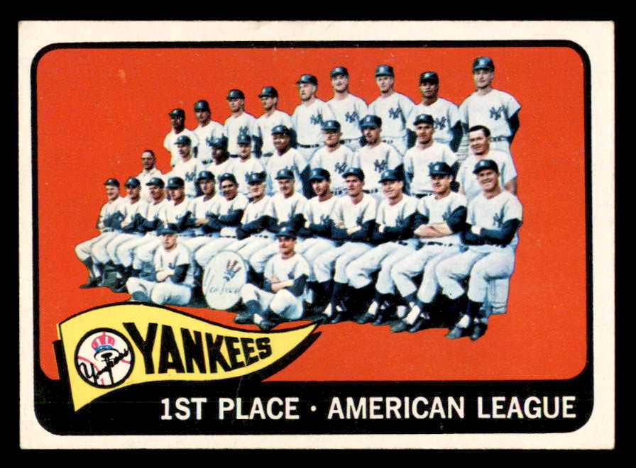 1965 Topps Baseball #513 New York Yankees Team EX-MT 547944