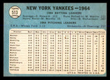 1965 Topps Baseball #513 New York Yankees Team EX-MT 547944