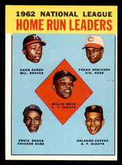 1963 Topps Baseball #003 N.L. Home Run Leaders Mays Aaron NR-MT 547945