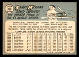 1965 Topps Baseball #300 Sandy Koufax Dodgers VG-EX 547954