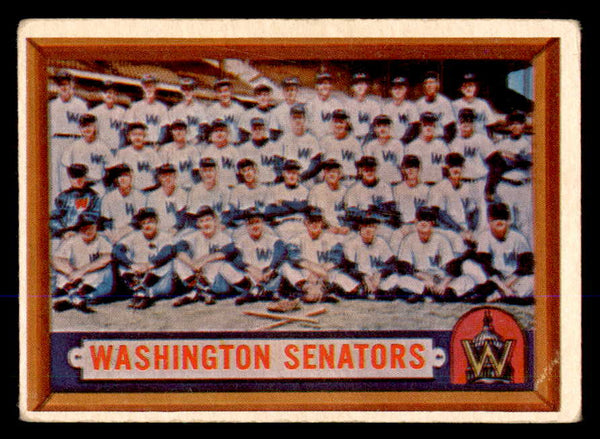 1957 Topps Baseball #270 Washington Senators Team VG 547977