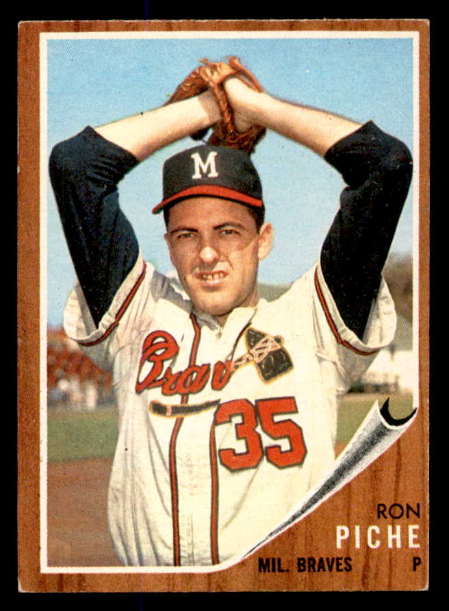 1962 Topps Baseball #582 Ron Piche Braves EX 548017
