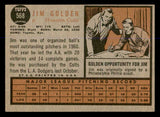 1962 Topps Baseball #568 Jim Golden Colt .45s VG-EX 548025