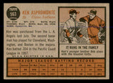 1962 Topps Baseball #563 Ken Aspromonte Indians VG-EX 548030