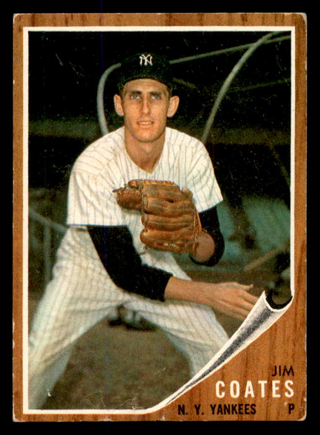 1962 Topps Baseball #553 Jim Coates Yankees VG-EX 548036