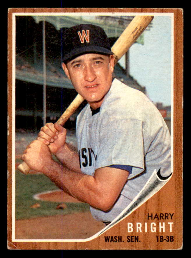 1962 Topps Baseball #551 Harry Bright Senators VG-EX 548038
